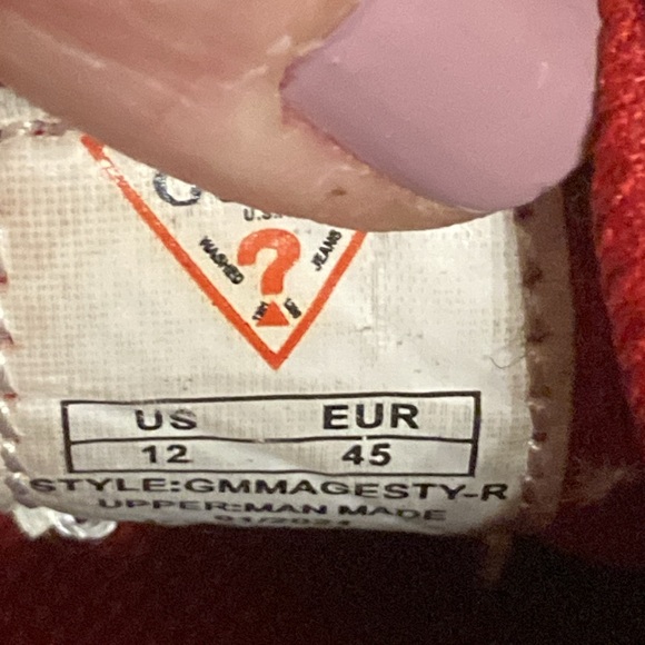 Guess GMMagesty  red sneakers size 12 - Picture 10 of 10